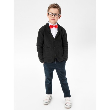 Jacket for a boy School, height 128-134 cm, black color-5