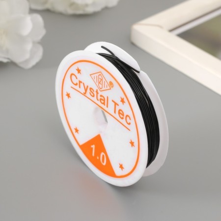 Silicone thread 1 mm, 4.5 m, black