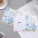 Birthday card!" glitter, white and blue roses, 20x28 cm