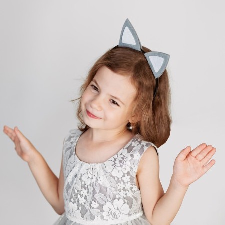 New Year's rim "cat", gray color, for the New Year-1