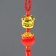 Plastic suspension, textiles "Cat Mani-Neko with a flashlight" 2.8x2.8x28 cm