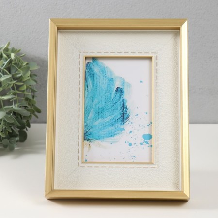 Photo frame plastic 10x15 cm "Arista" gold frame 3.3x18.3x23.5 cm