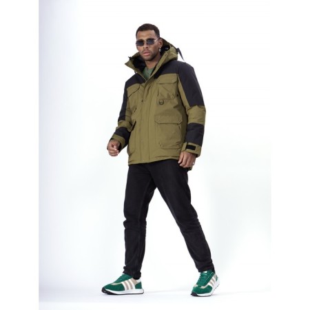 Ski jacket men's, size 52, khaki color-2