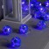 Garland “thread” 4.5 m with nozzles “Flower balls”, IP20, transparent thread, 15 LED, purple purple, 220 V