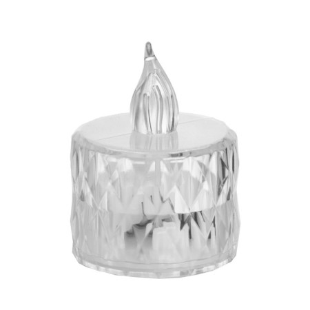 Night "Candle" LED from batteries transparent 3xlr41 3.5x3.5x5 cm-7