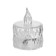 Night "Candle" LED from batteries transparent 3xlr41 3.5x3.5x5 cm