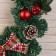 New Year's wreath D-40 cm "Bright fairy tale" Bow bows.