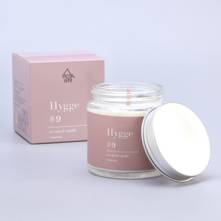 Aromatic candle "Hygge" #9 lavender, soy wax, in a bank, 90 g-8