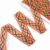 Colored braid with lurex, 3 cm, in a roll 10 meters