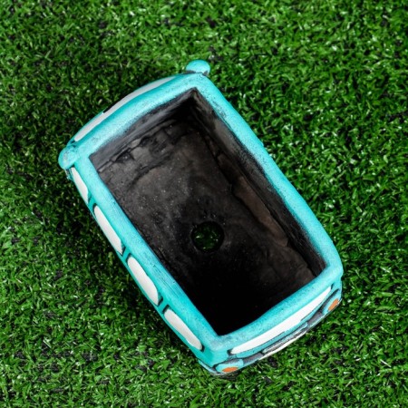 Pot "Bus Bon" Green, 14x8x7cm-5