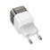 Network charger Hoco C125A, 1 Type-C, 20 W, Transparent, PD + Qc, Black