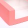 Confectionery packaging with a window, pink, 21 x 21 x 10 cm