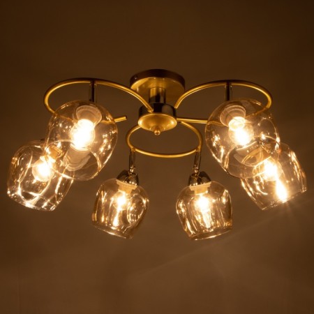 NOVA chandelier 6x60W E27 Shampan 68x68x26 cm Bayerlux-2