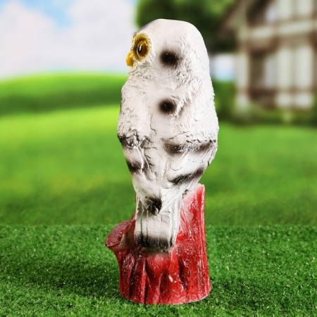 Garden figure "Owl on the stump" Polar, 28cm-4