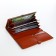 Women's wallet on magnets, brown color