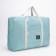 The bag is trail, folding in a cosmetic bag, a lightning department, a suitcase holder, external pocket, blue color