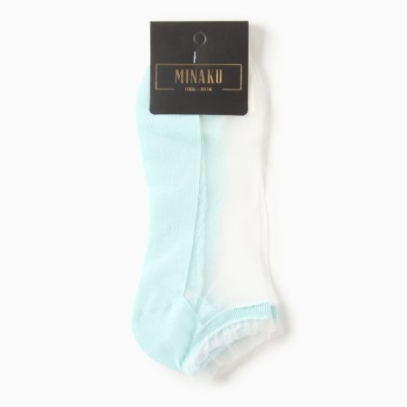 Women's socks glass minku color green, size 36-37 (23 cm)-6