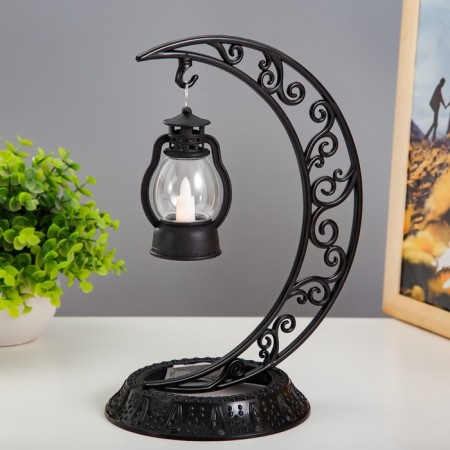 Nightlight "night lamp" LED from batteries 3XAG10 black 12x19x25 cm