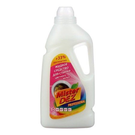 Liquid washing tool Mister Dez Eco-Cleaning, gel, for colored fabrics, 1 liter