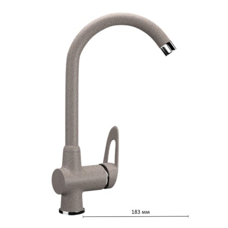 Kitchen mixer Ulgran U006-302, sandy color