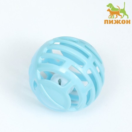 A mesh ball with a tambourine, 4.5 cm, blue