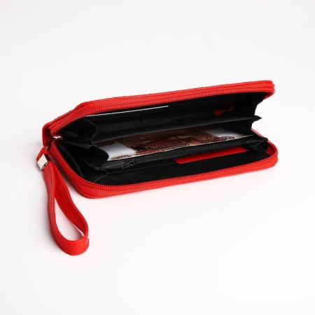 Women's wallet with lightning, red color-3