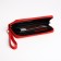 Women's wallet with lightning, red color