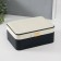 Casket to the leatherette for jewelry "Bow" White-Cherry 17x23.5x10 cm