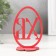Easter decor "CV" 6.5x4.7x9.3 cm (set 2 parts) bright pink