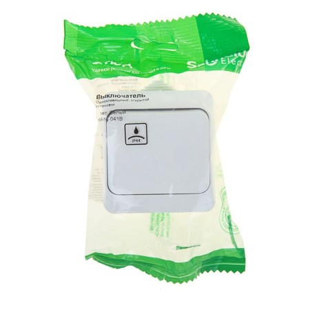 Schetode switch Sche Ba10-041b, 10 A, 1 key, external, IP44, white color-2