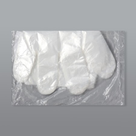 Disposable gloves, universal size, 100 pcs, 0.4 microns, transparent-5