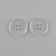 A set of buttons, 4 punctures, d = 18 mm, 10 pcs, in a blister, the color is transparent