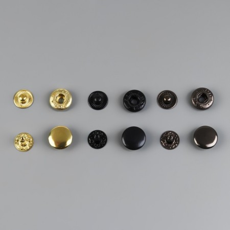 Installation buttons, alpha (S-shaped), d = 12.5 mm, 120 pcs, with the installer, in the organizer, color colorful color-3