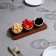 Menzhitsa "Alale", 3 pcs: 150 ml, wooden base, porcelain, Iran