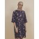 Female dress, size l, dark blue color