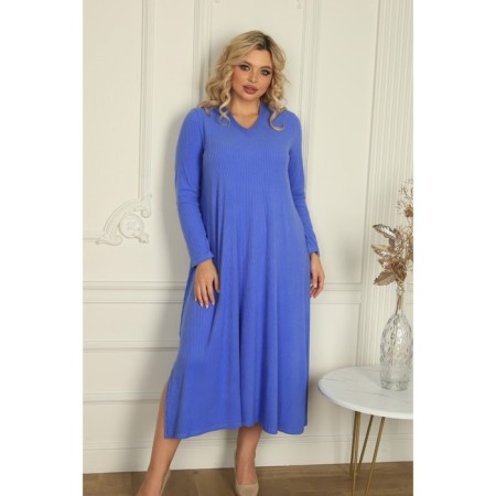 Women's dress, size 52, blue color-8