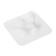 Holder with an adhesive surface of the tundra, 60x60 mm, for a fork, transparent