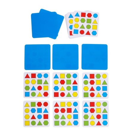 Developing set "Learning figures", the basis of plastic, bright figures-4