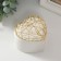 Coramics box, metal "Heart. Karakuli" White 8.9x8.5x7.2 cm