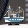 Souvenir ship "Ida", small, blue sides, mesh
