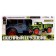Radio -controlled "military" truck, works from batteries, blue color