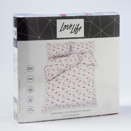 Lovelife 2PP Lapland Lowel Lowel, 175x215cm, 200x225cm, 50x70cm-2pcs, 100%cotton, satin-12
