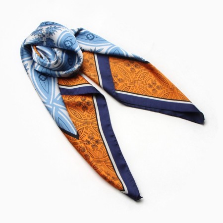 Women's scarf minku 70*70 cm, blue