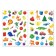 Stickers reusable set "Educational" No. 1, 3 pcs., A4 format