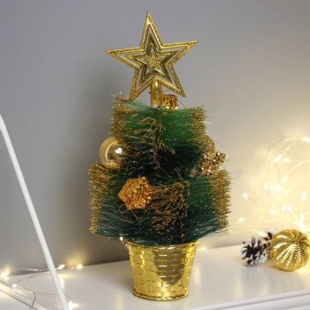 Christmas tree decor "Star, in a pot" Balls of the berry, 27 cm