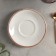 A saucer for a tea cup Beige, D = 16 cm, beige color