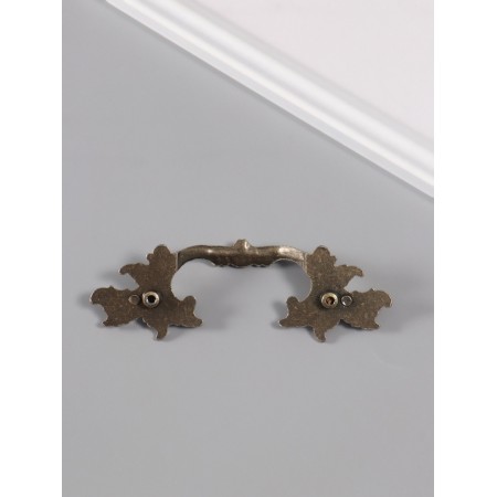Handway for the casket Metal "Plant branch" Bronze 12.8x4 cm-2