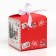 Folding box "Happy New Year", 12 x 12 x 12 cm, new year