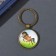 Trick Glass, Metal "Circle. Watercolor. Bogatyr horse" d = 3 cm