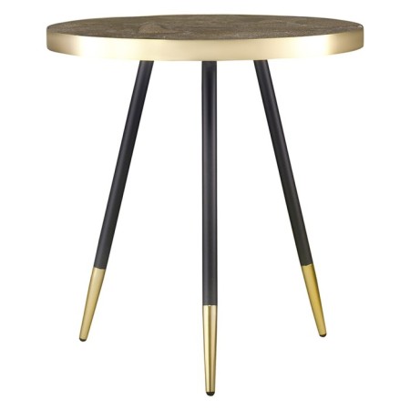 Hedda coffee table, 550 × 550 × 590 mm, black / matte gold color-4